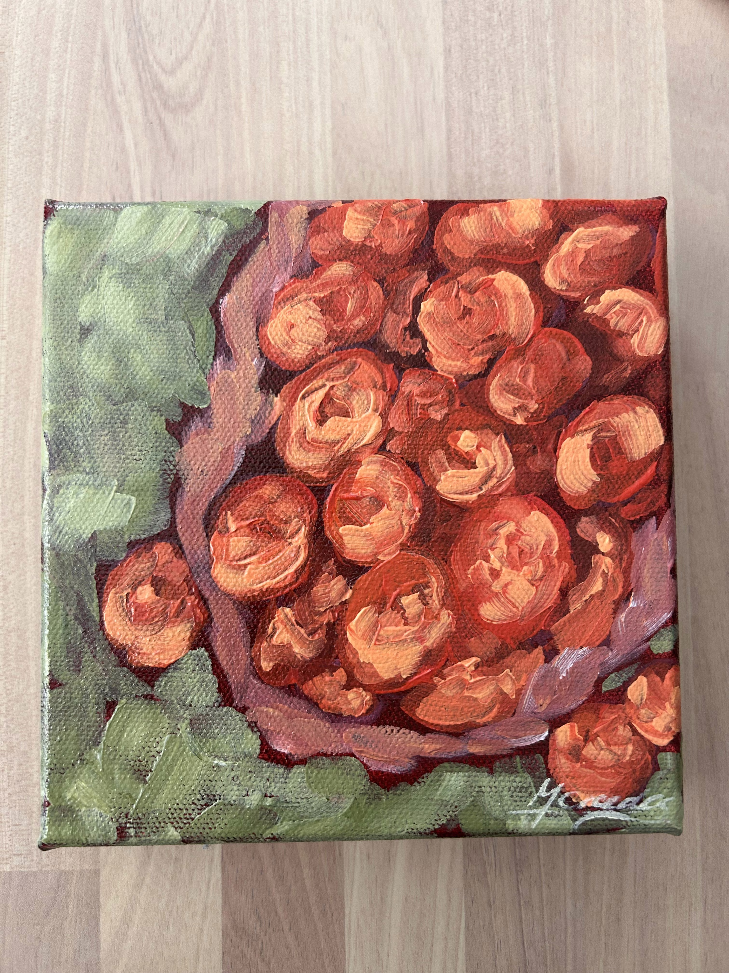 Orange roses by Mercedes Michel — alternate view 1