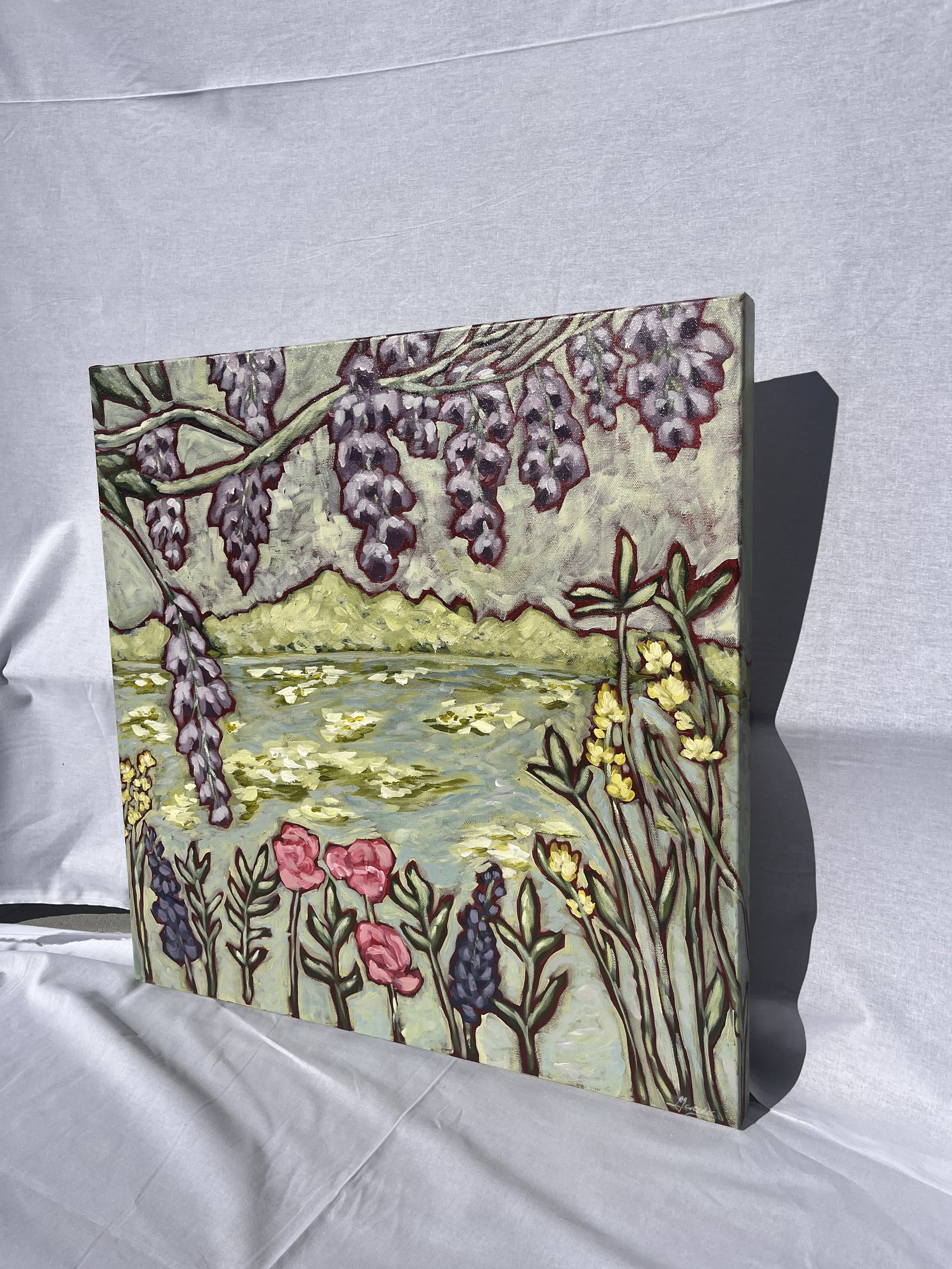 Wisteria over the lake by Mercedes Michel — alternate view 3