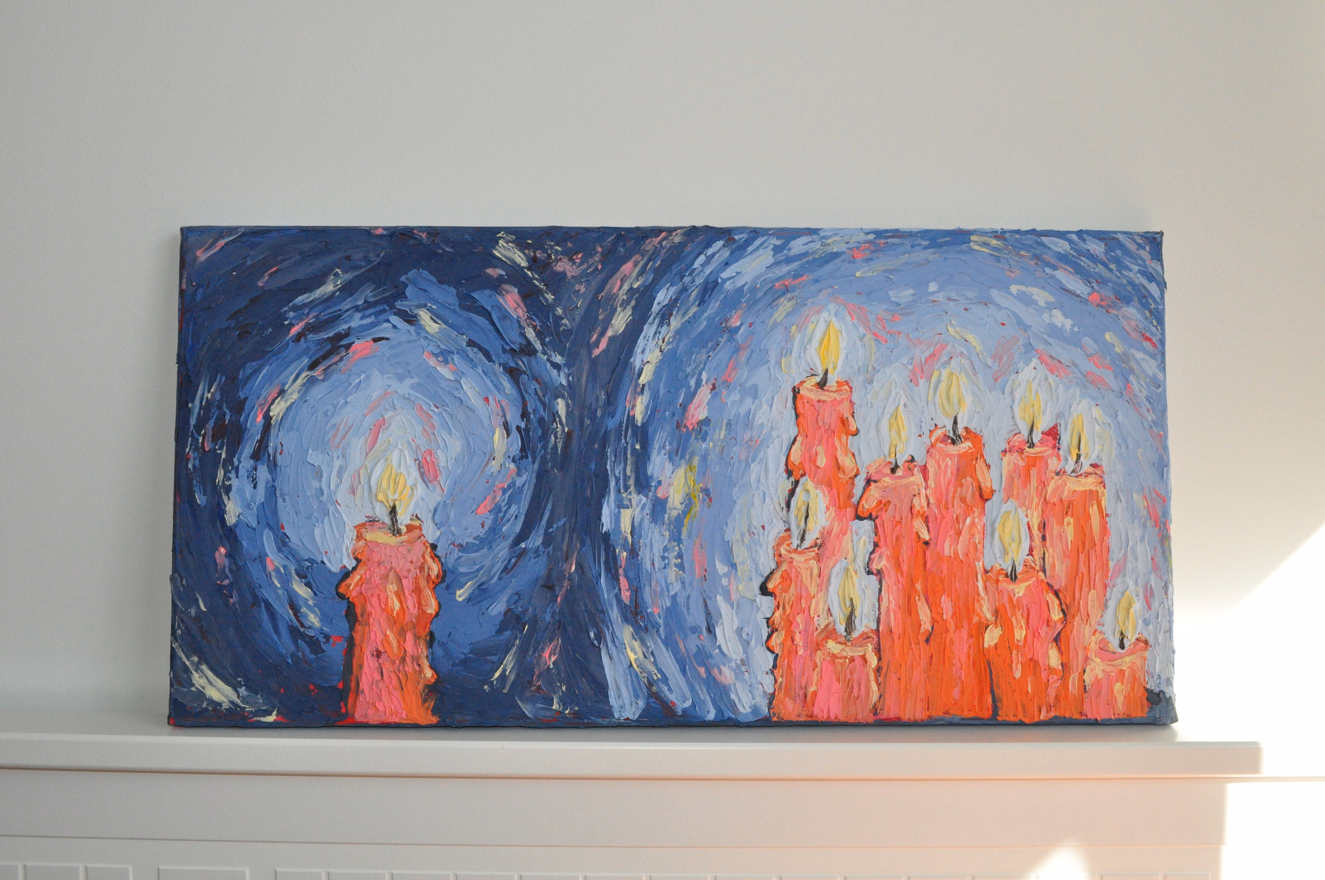 Candlelight — original painting by Mercedes Michel