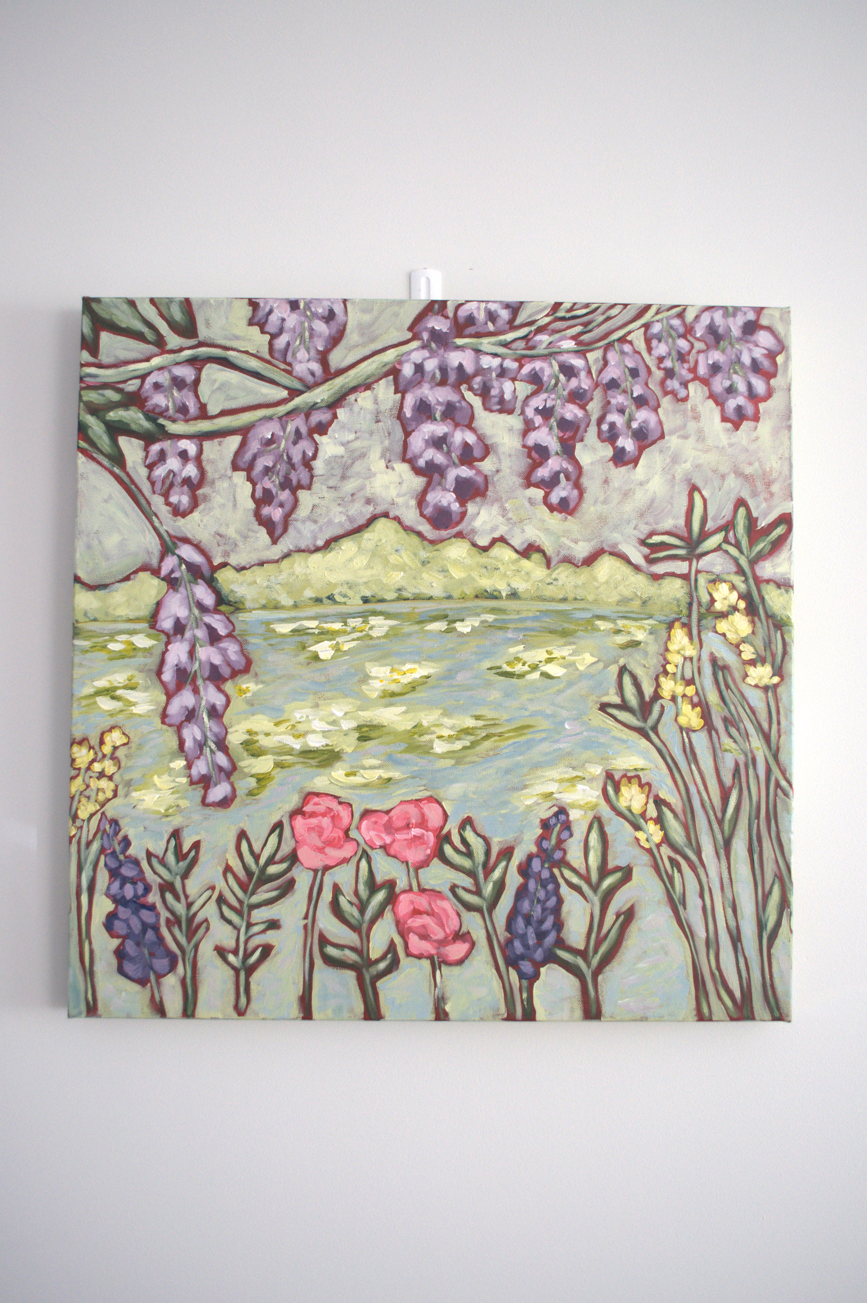 Wisteria over the lake by Mercedes Michel — alternate view 2